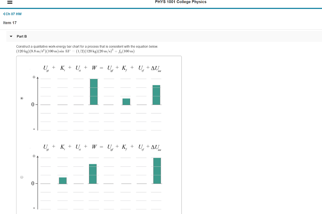 Workenergy Bar Charts