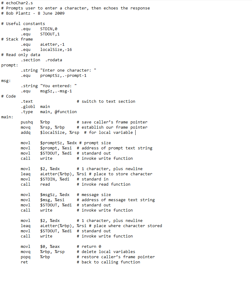 Modify the assembly language program in Listing 8.6 | Chegg.com