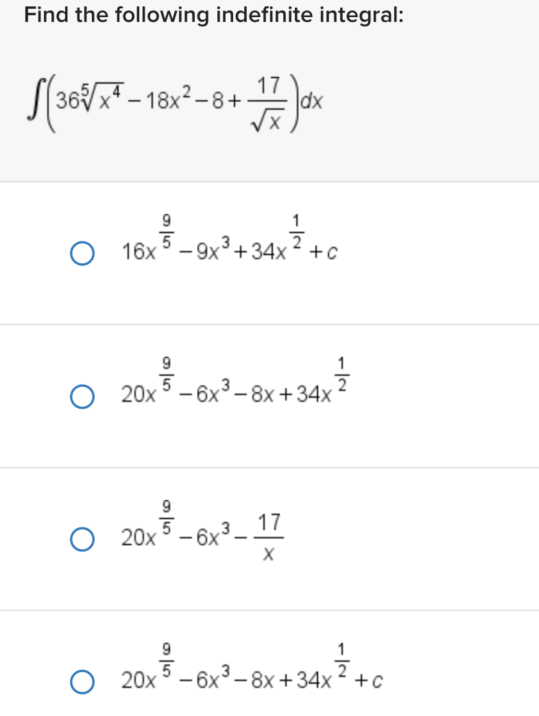 solved-find-the-following-indefinite-chegg