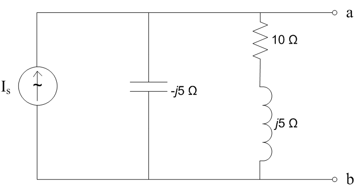 Solved If Is=(8.1∠−17)A in the circuit below, find (a) Open | Chegg.com