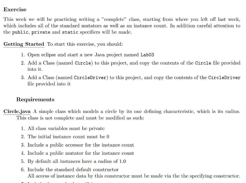 Solved Please follow the requirements with using Java only. | Chegg.com