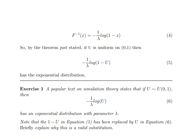 Solved 1 The Inverse Cumulative Method Recall that the | Chegg.com