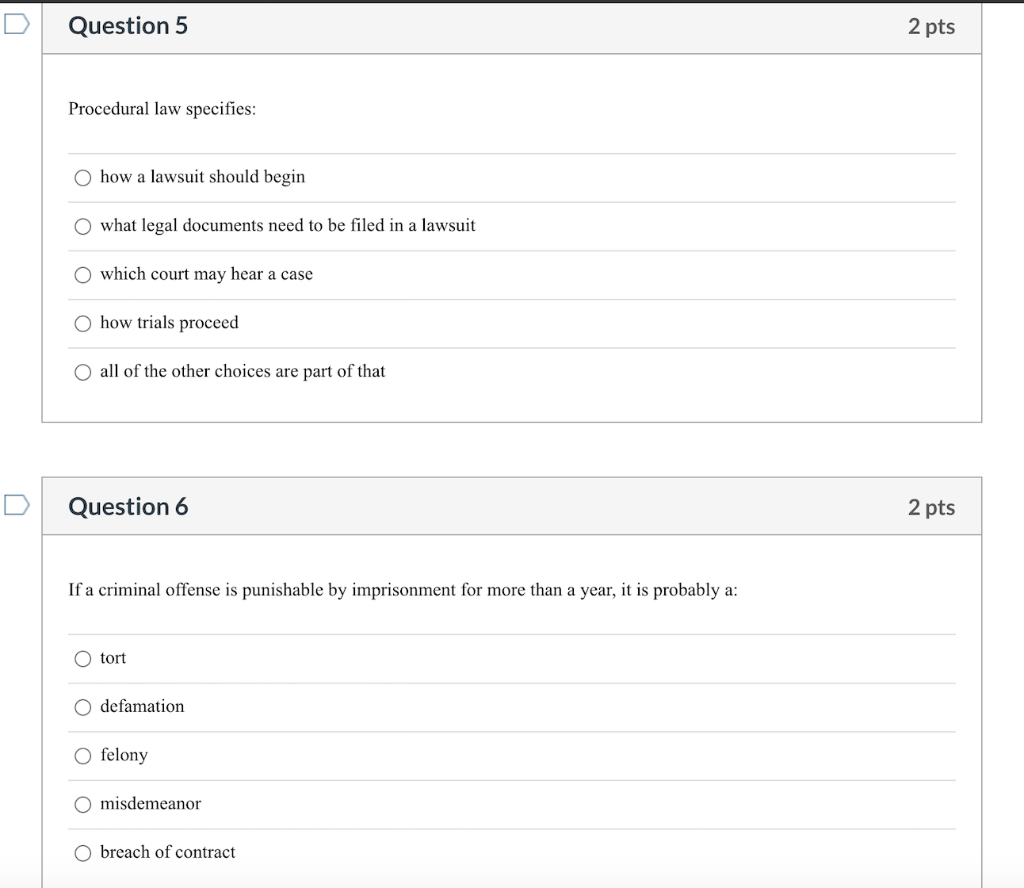Solved Question 1 2 pts Under a civil law system, judges | Chegg.com