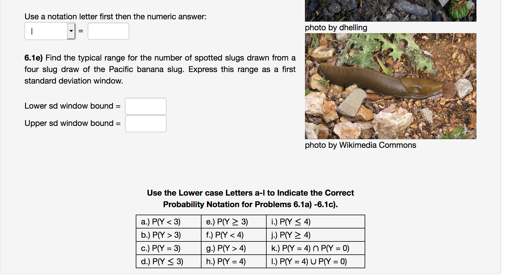 Solved 6 1 The Pacific Banana Slug Displays A Wide Varie Chegg Com