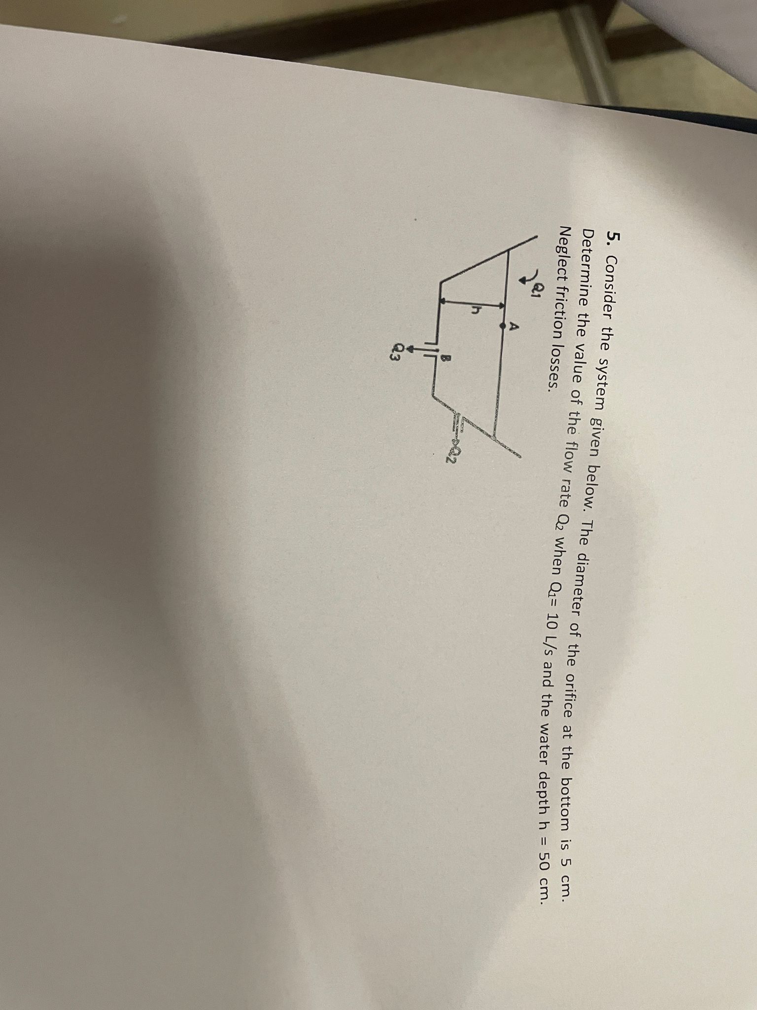 Solved 5. Consider the system given below. The diameter of | Chegg.com