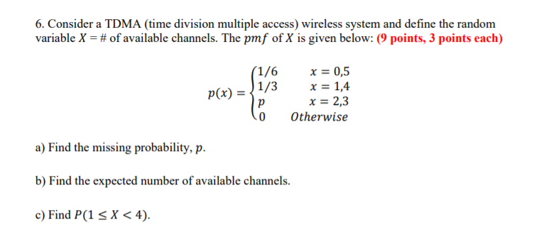 Solved 6. Consider a TDMA (time division multiple access) | Chegg.com