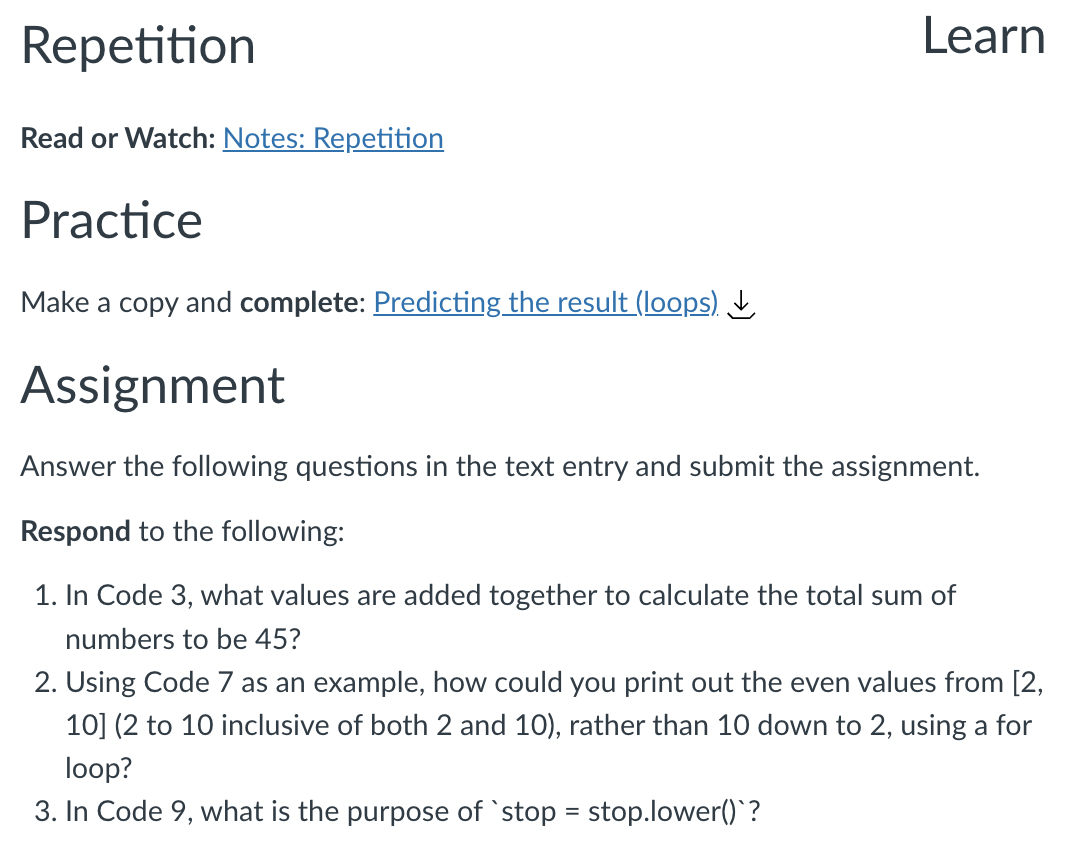 Solved Predicting the result Loops Consider the following | Chegg.com