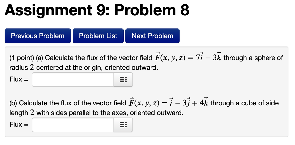Solved Assignment 9: Problem 8 Previous Problem Problem List | Chegg.com