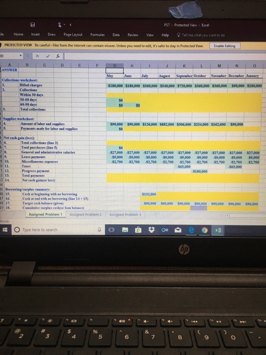 Review File Home Insert Page Layout Formulas | Chegg.com
