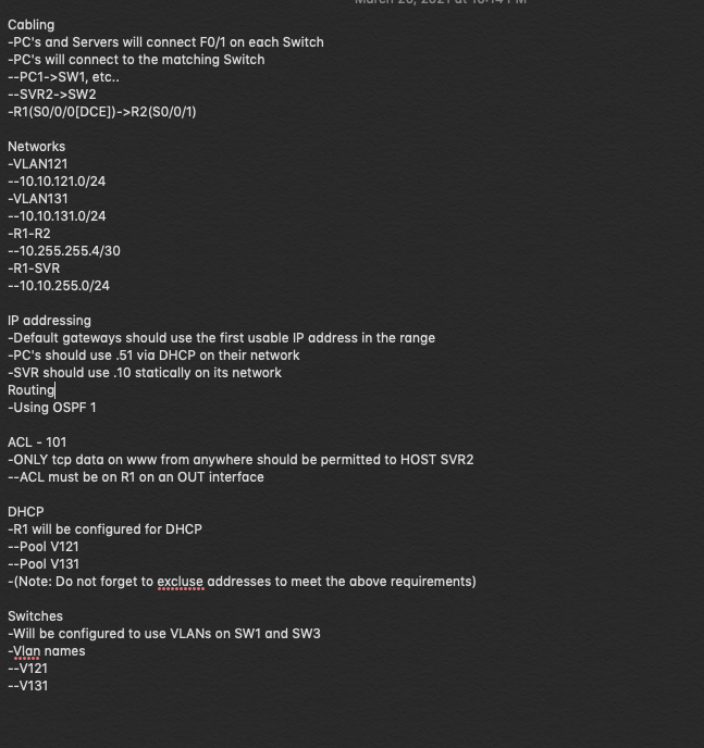 Solved Configure the following on Cisco Packet Tracer and | Chegg.com