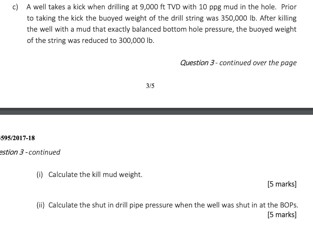 solved-a-well-takes-a-kick-when-drilling-at-9-000-ft-tvd-chegg