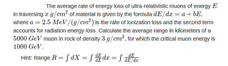 Solved = = The average rate of energy loss of | Chegg.com