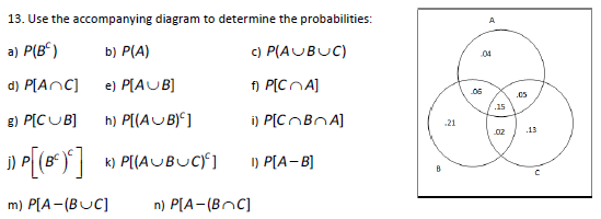 Solved 13. Use the accompanying diagram to determine the Chegg