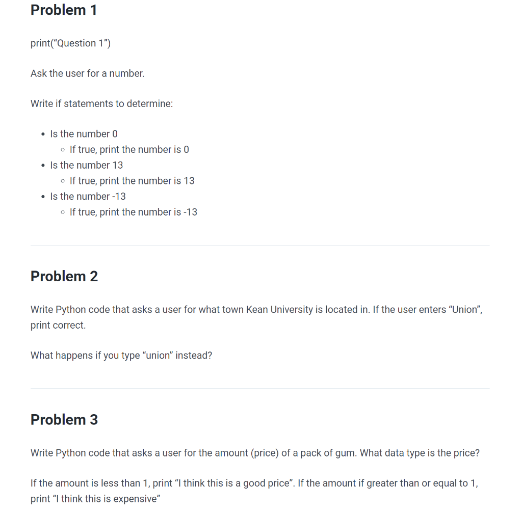 Solved Problem 1 print(