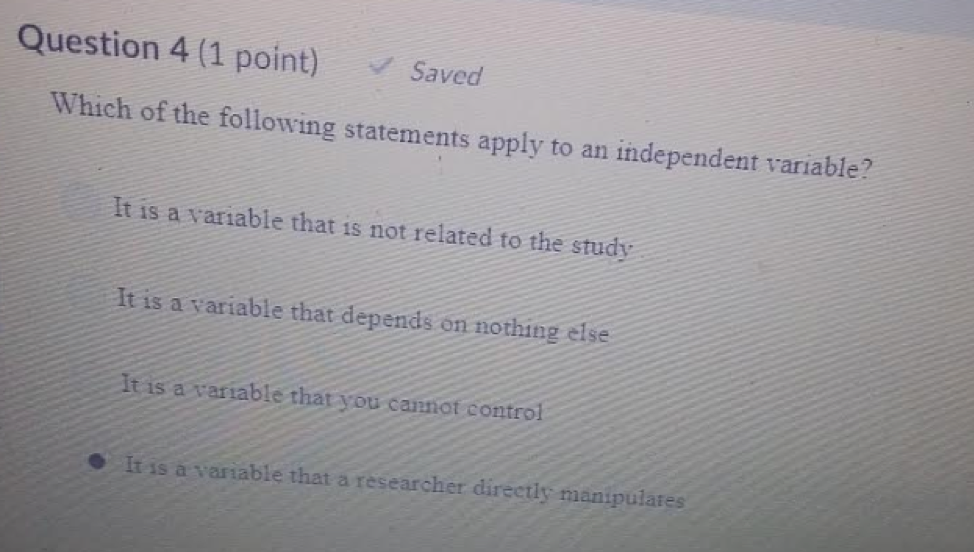 Solved Question 3 (1 point) Saved Which of these statements | Chegg.com