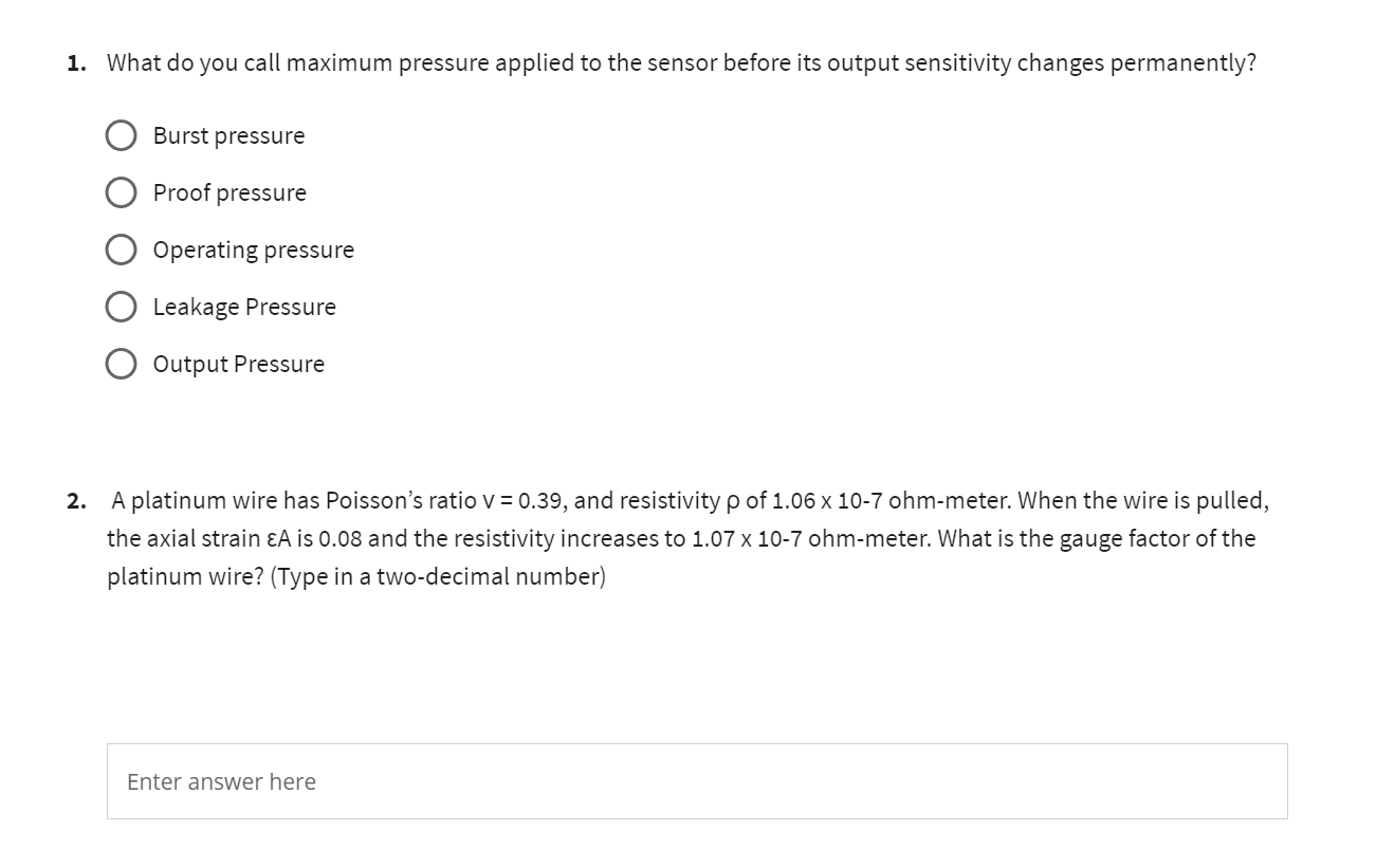 Solved 1. What do you call maximum pressure applied to the | Chegg.com