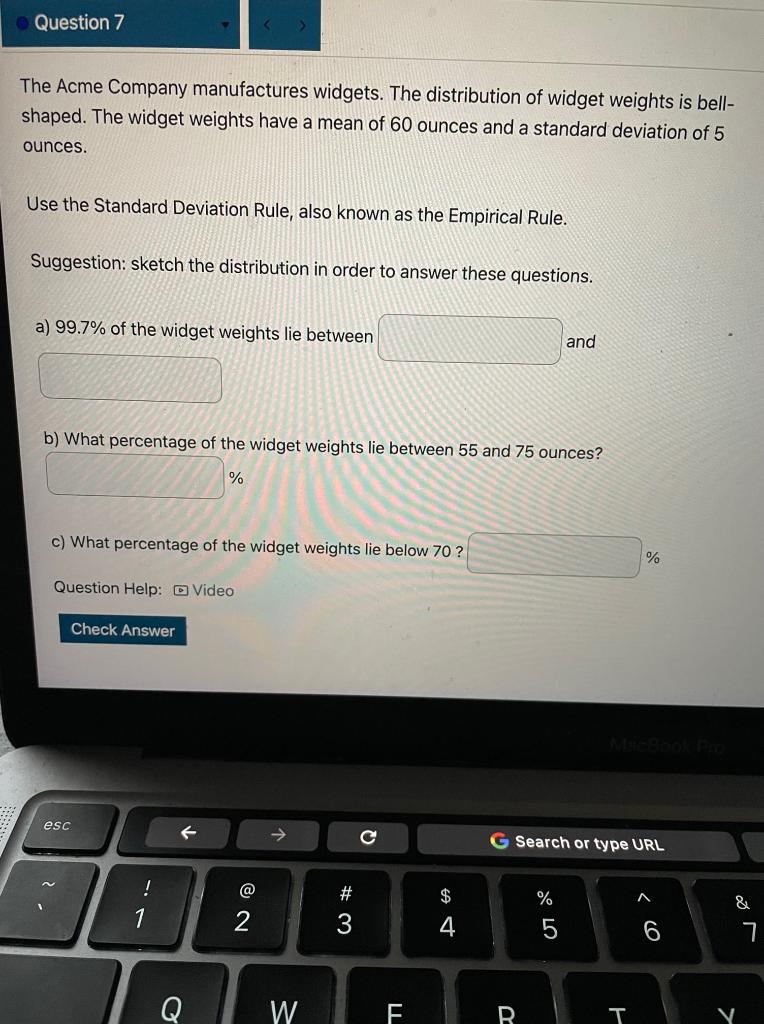 Solved The Acme Company manufactures widgets. The