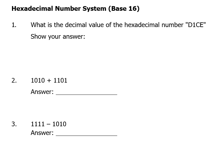 why hexadecimal number system has base 16