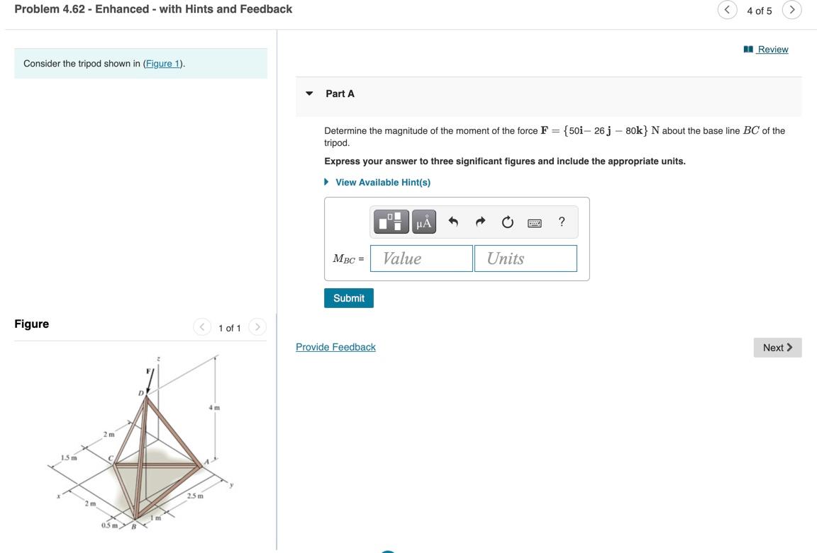 Solved Problem 4.62 - Enhanced - with Hints and Feedback 4 | Chegg.com