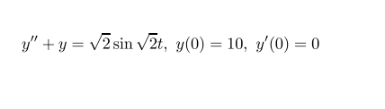 Solved Solve the following initial value differential | Chegg.com