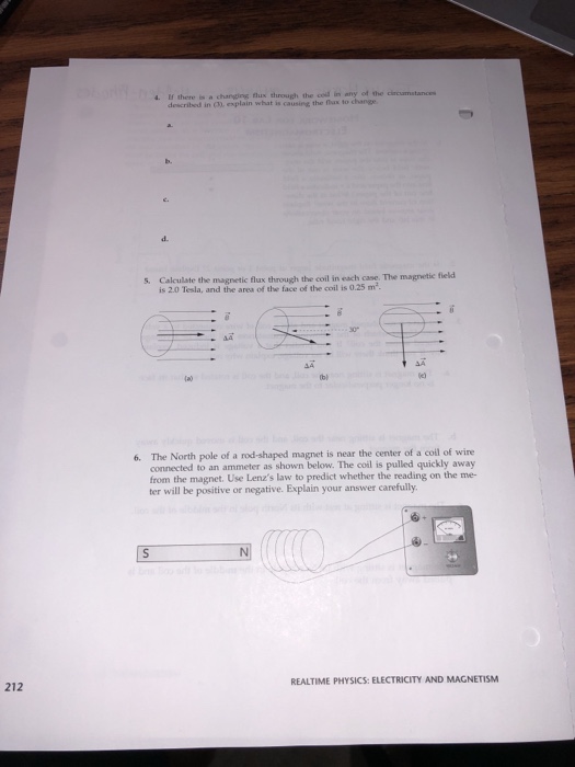 Solved HOMEWORK FOR LAB 10 ELECTROMAGNETISM In the diagram | Chegg.com