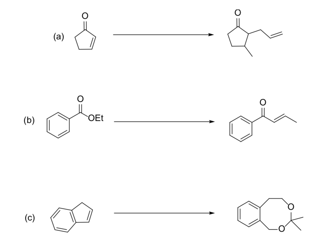 Solved Propose Syntheses Of The Following Molecules From The | Chegg.com