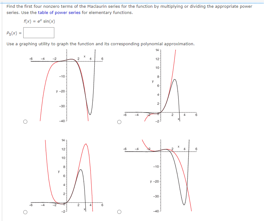 Solved Find The First Four Nonzero Terms Of The Maclaurin 