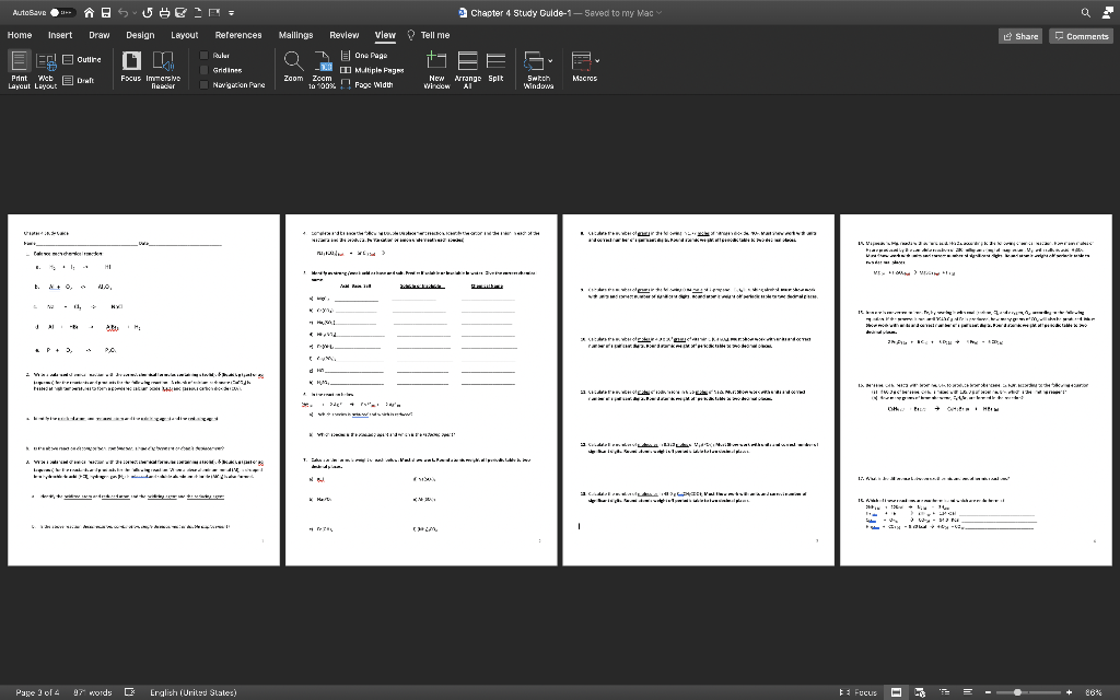 AutoSave AR US&IE= Home Insert Draw Design Layout | Chegg.com