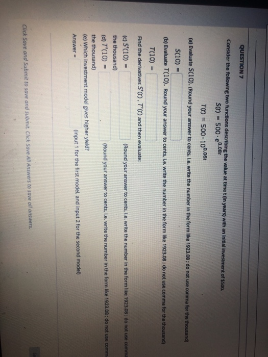 Solved QUESTION 7 the following two functions describing the | Chegg.com