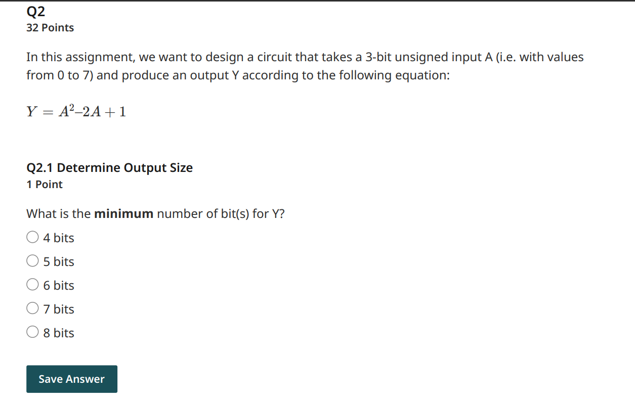 Solved Q2 32 Points In this assignment, we want to design a | Chegg.com