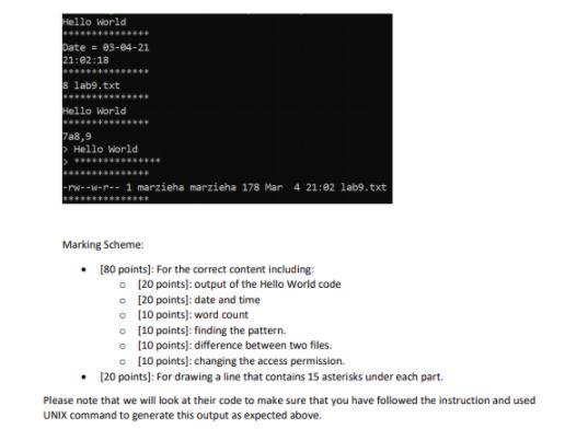 Solved Please provide a step by step shell script that does | Chegg.com