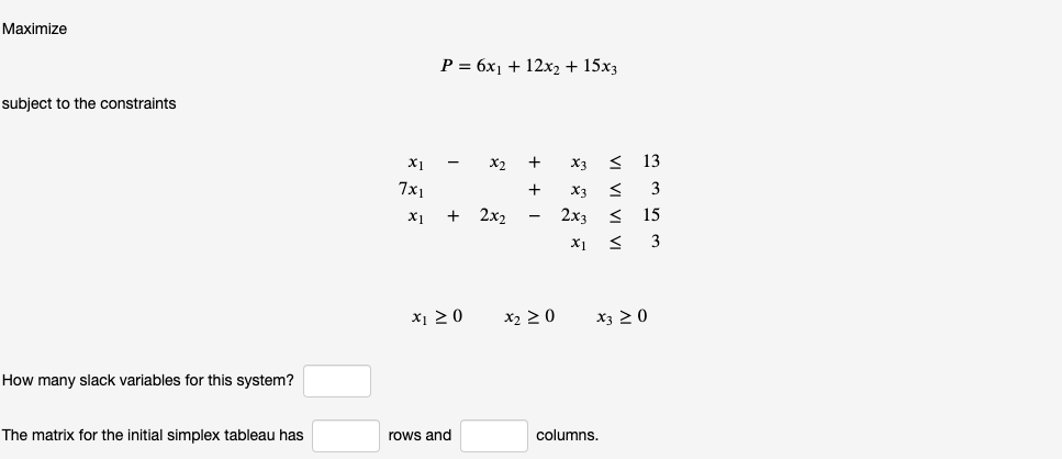 Solved (1 point) For each system, determine the number of | Chegg.com