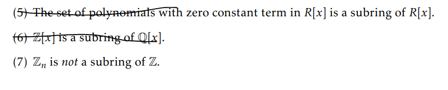 Solved (54 The set of polynomials with zero constant term in | Chegg.com
