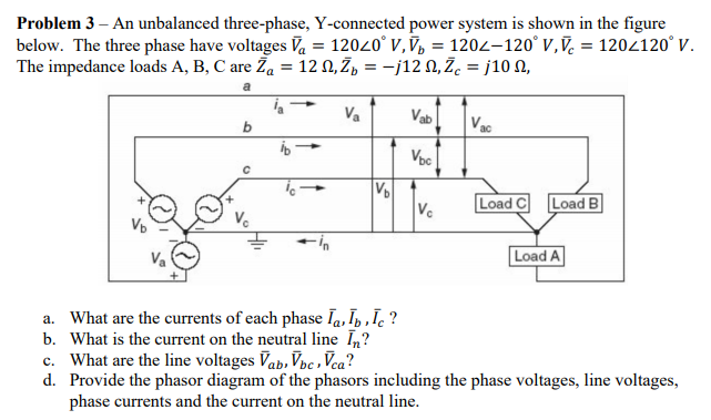 solved-problem-3-an-unbalanced-three-phase-y-connected-chegg