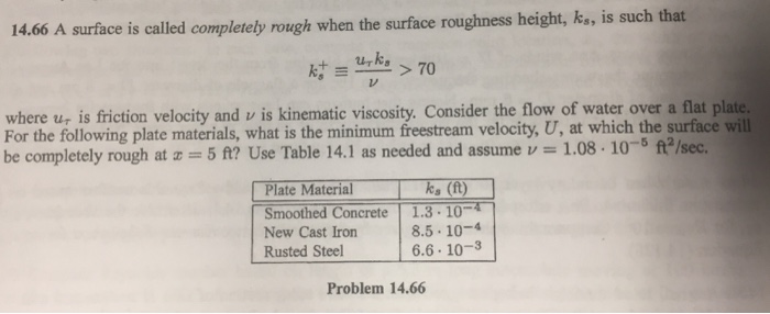 Solved 14 66 A Surface Is Called Completely Rough When The Chegg