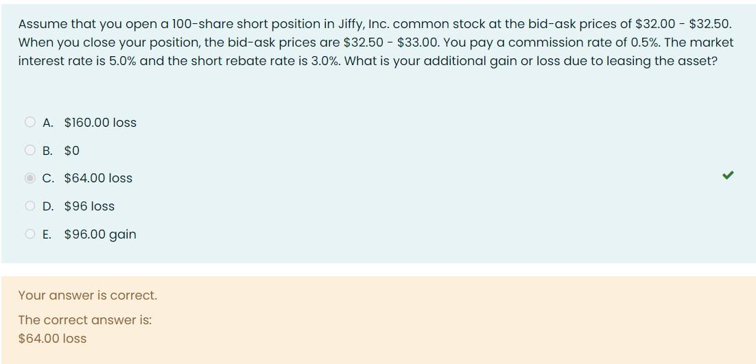 solved-assume-that-you-open-a-100-share-short-position-in-chegg