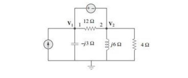 Solved Calculate V1 and V2 in the circuit of the | Chegg.com