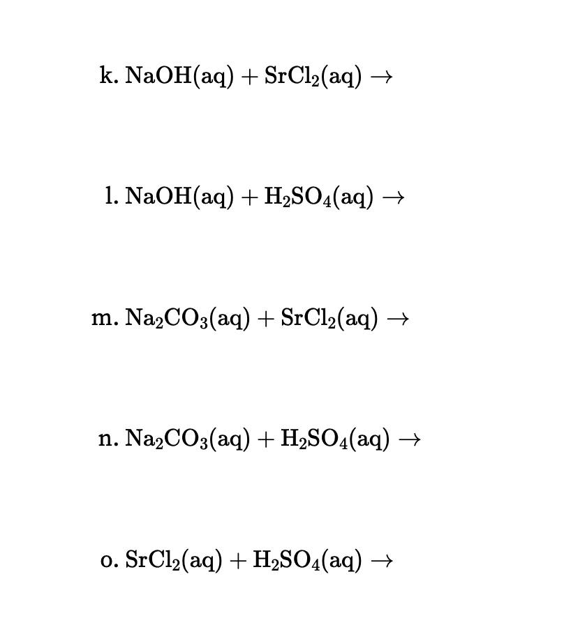 Solved 1. Use your knowledge about solubility rules and | Chegg.com