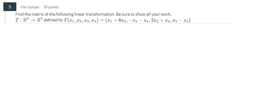 Solved Find the matrix of ﻿the following linear | Chegg.com