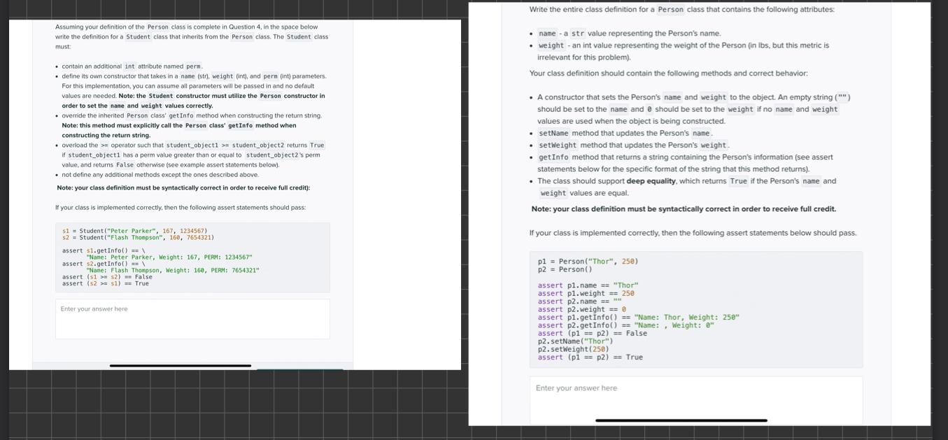 Solved Write the entire class definition for a person class | Chegg.com