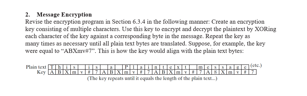 Solved 2. Message Encryption Revise The Encryption Program | Chegg.com