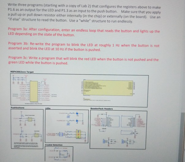 Solved Lab 3 - Branching, Push Button and LEDs-Reading | Chegg.com