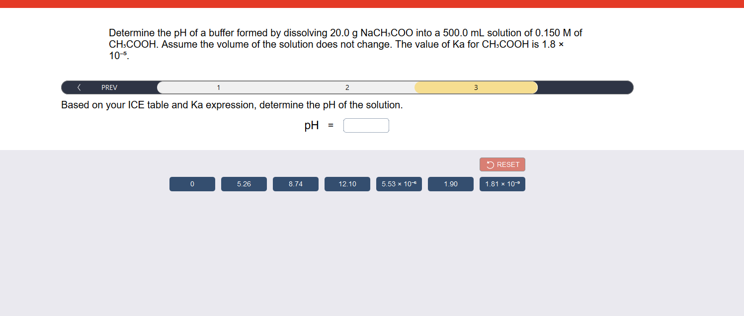 Solved Determine The PH Of A Buffer Formed By Dissolving | Chegg.com