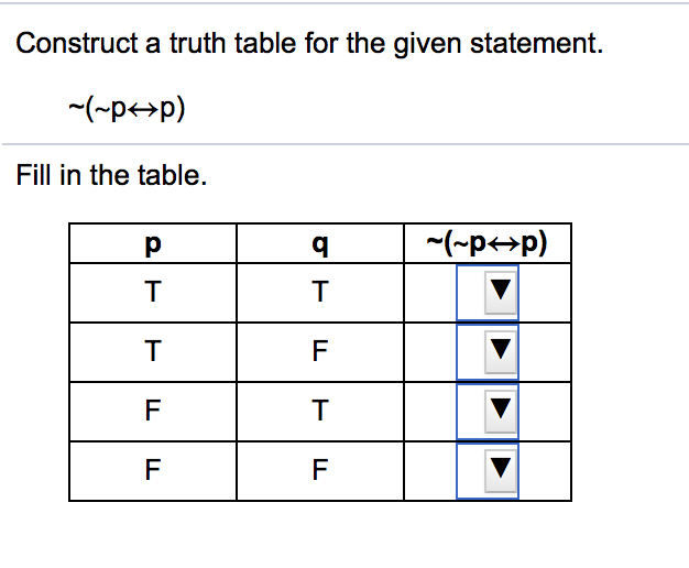 Solved Determine the truth value for the following statement | Chegg.com