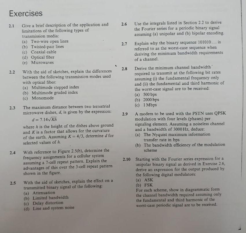 Solved Exercises 2.1 Give A Brief Description Of The 