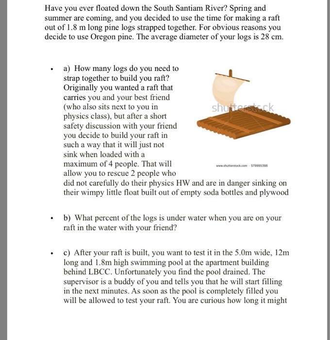 Solved Have you ever floated down the South Santiam River?