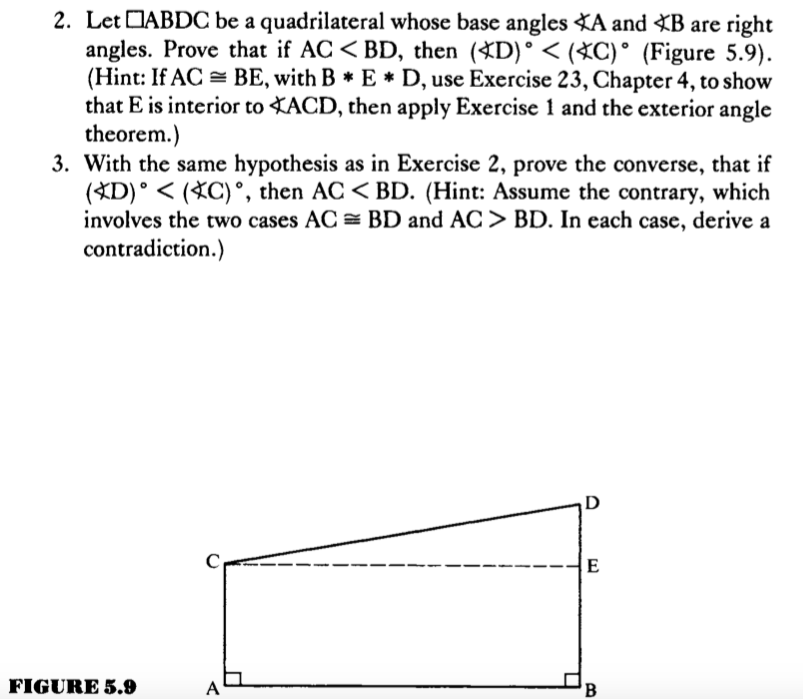 Solved 2. Let (ABDC be a quadrilateral whose base angles XA 