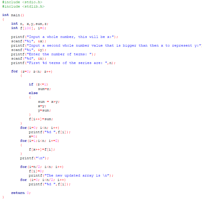 Solved Modify the algorithm below to add each term into a | Chegg.com