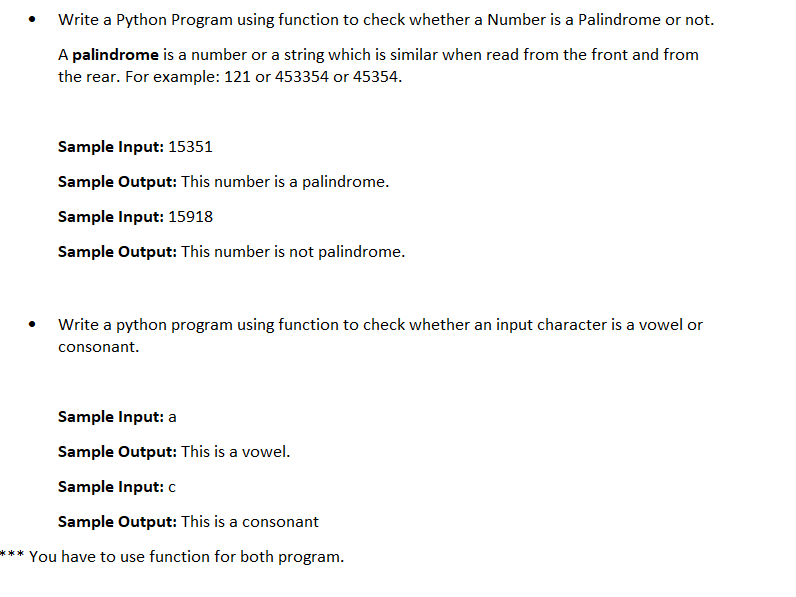 palindrome number program in python using function