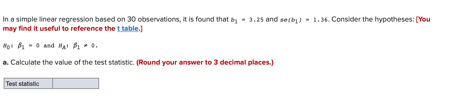 Solved In a simple linear regression based on 28 | Chegg.com